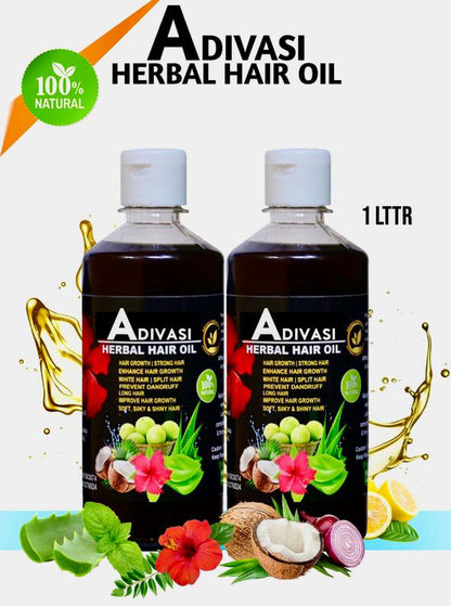 Adivasi Herbal Hair Oil 125ML (Pack of 2)