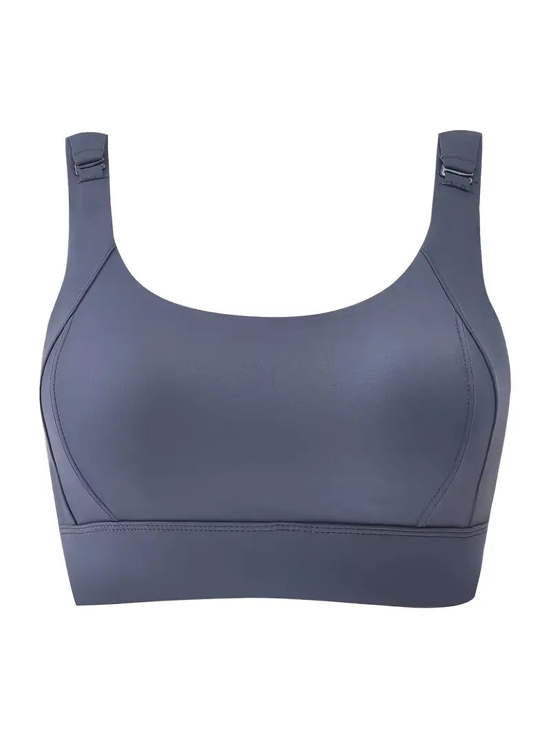 Seamless Wireless Sports Bra, Comfy & Breathable Running Workout Bra, Women's Lingerie & Underwear