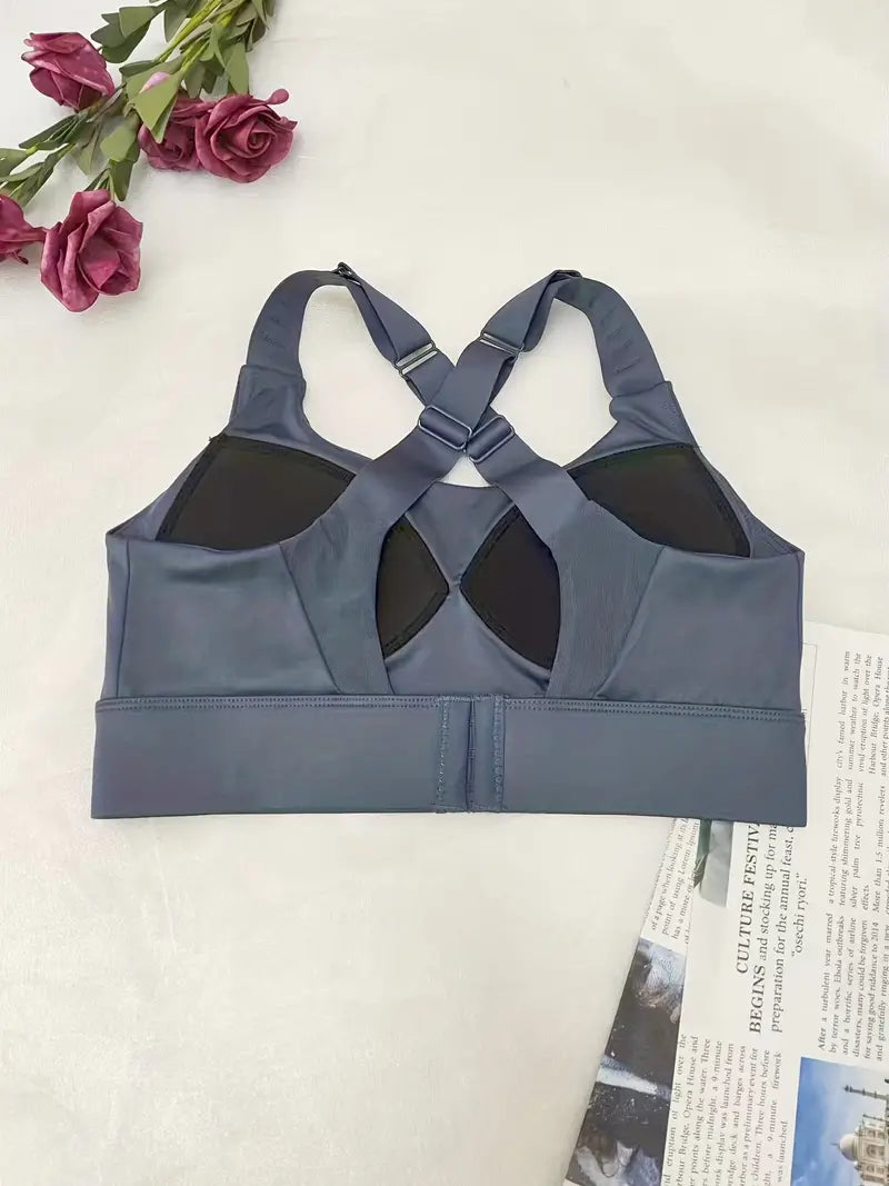 Seamless Wireless Sports Bra, Comfy & Breathable Running Workout Bra, Women's Lingerie & Underwear