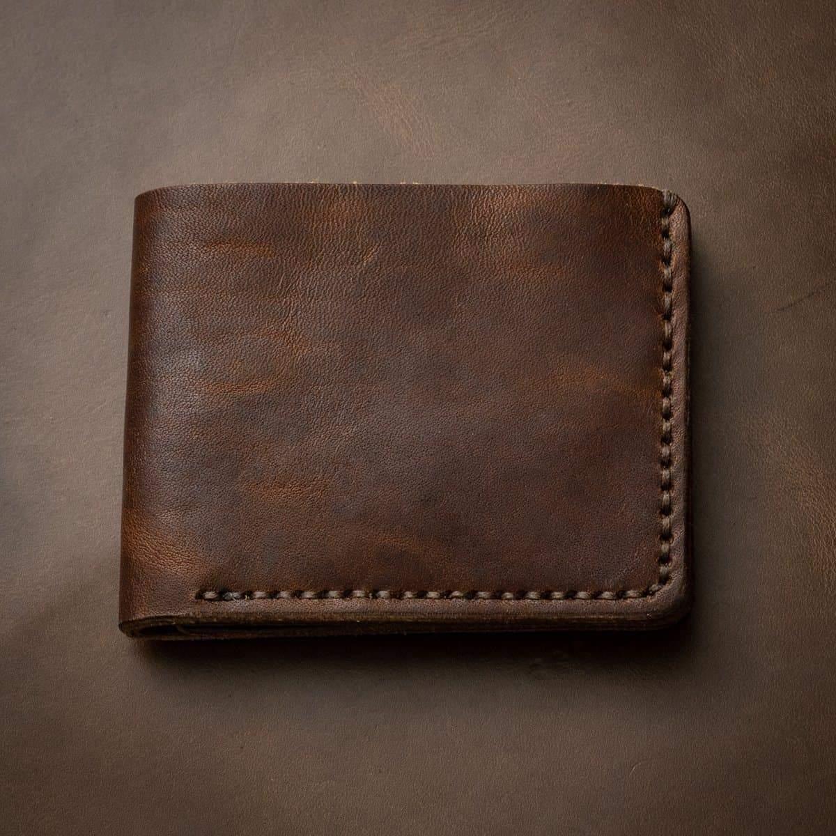 Craflea Leather Traditional Wallet - HERITAGE BROWN