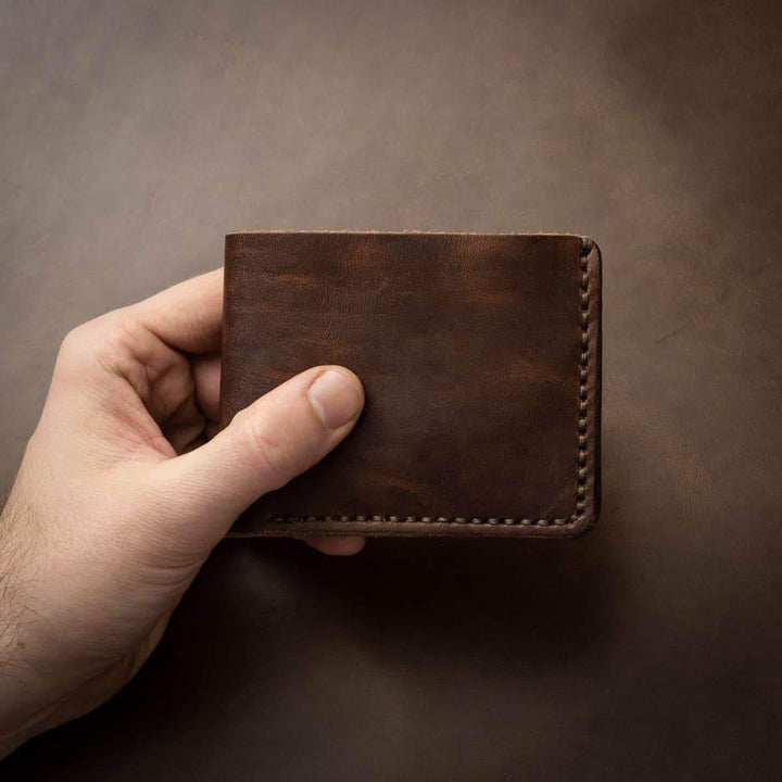 Craflea Leather Traditional Wallet - HERITAGE BROWN