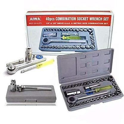 Multi-Purpose & Innovative Socket Wrench Tool Kit (40 in 1 Pcs )