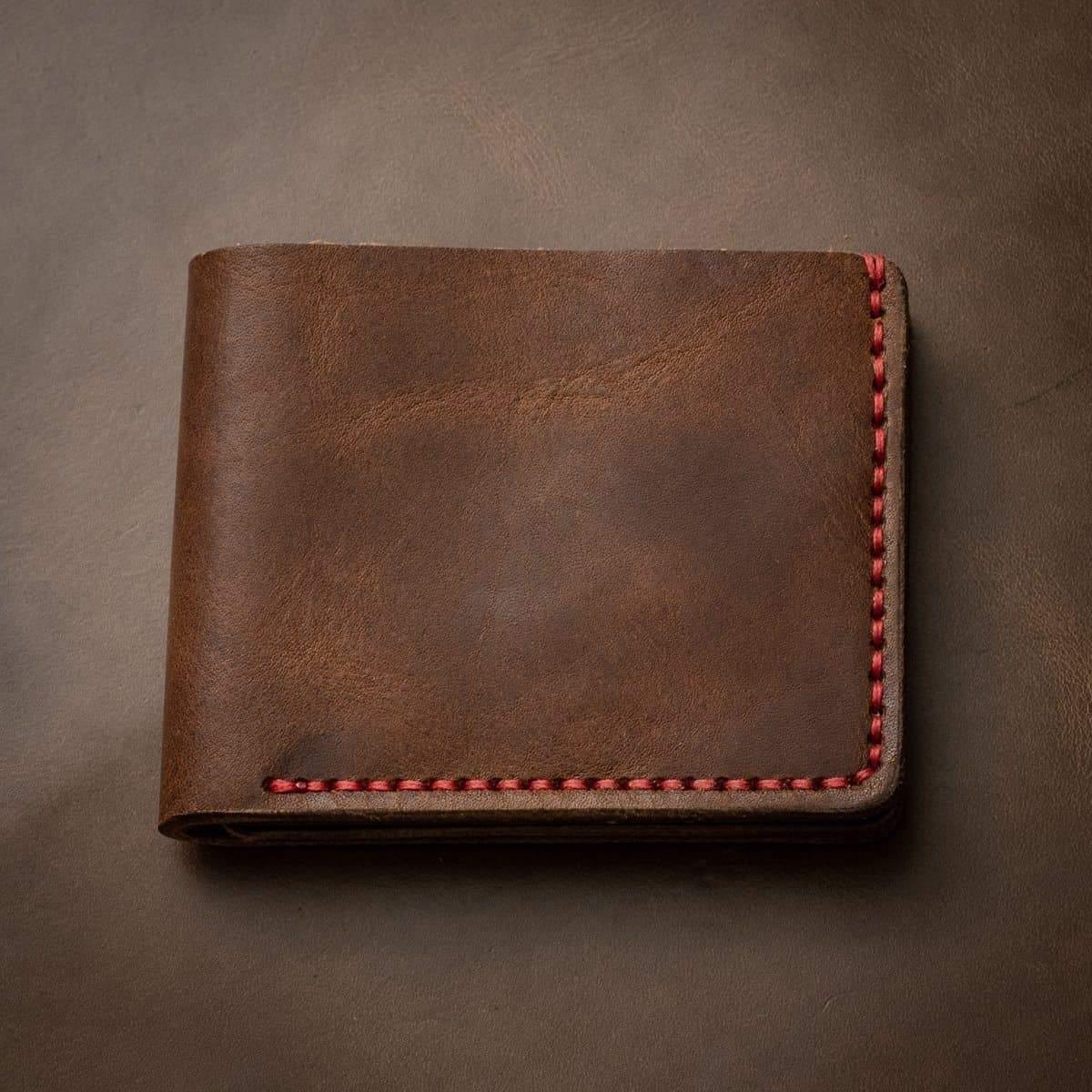 Craflea Leather Traditional Wallet - HERITAGE BROWN