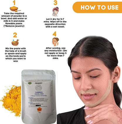 Turmeric Facial Wax Powder