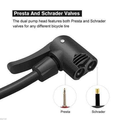 Air Pump- Portable Foot Activated with Pressure Gauge Air Pump