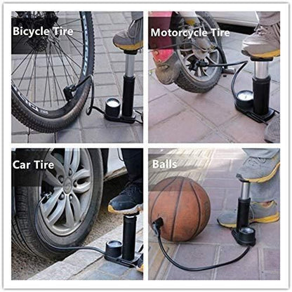 Air Pump- Portable Foot Activated with Pressure Gauge Air Pump