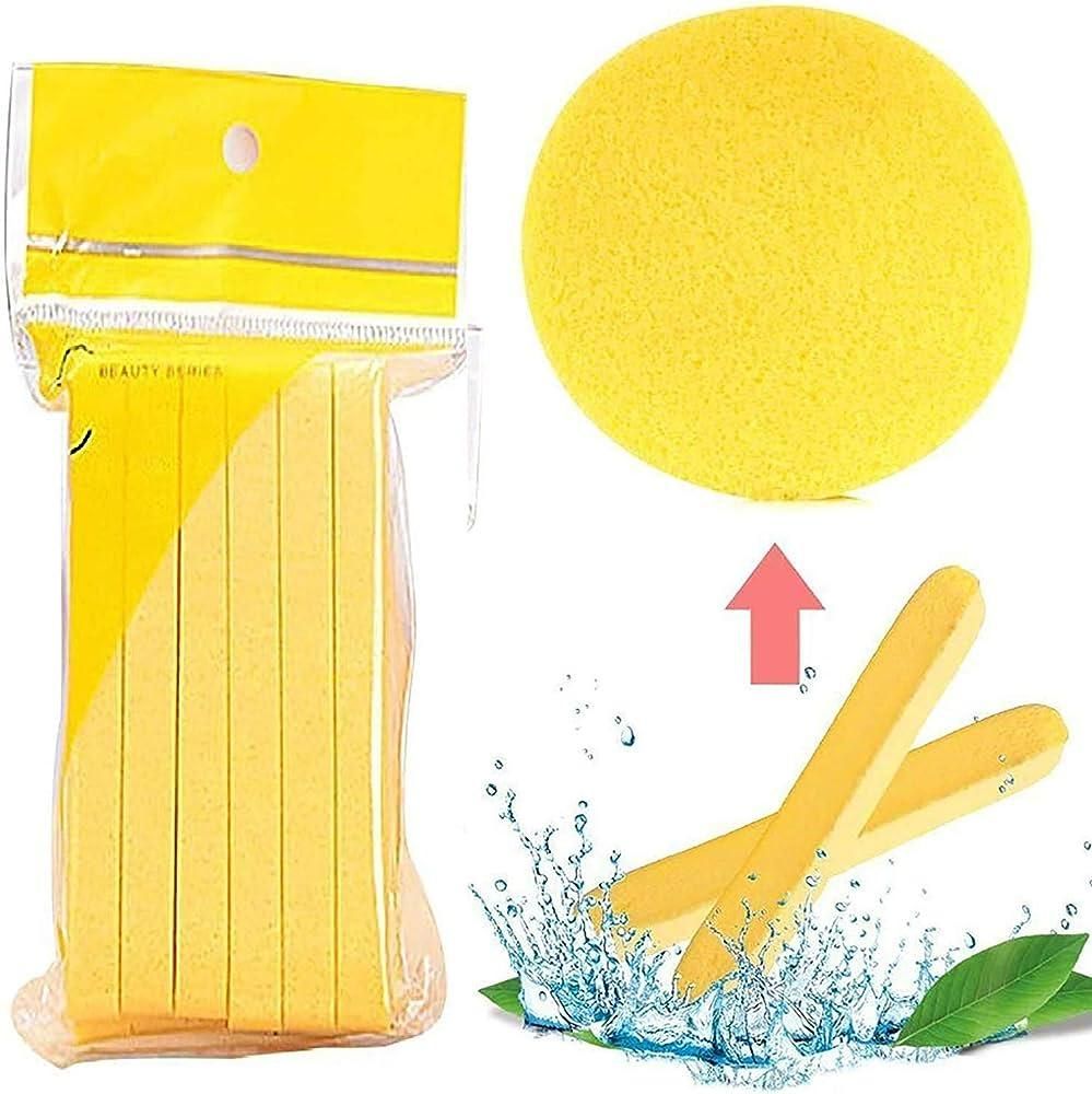 Face Cleansing Sponges, 12 PCS with Storage Container