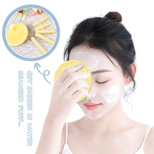 Face Cleansing Sponges, 12 PCS with Storage Container